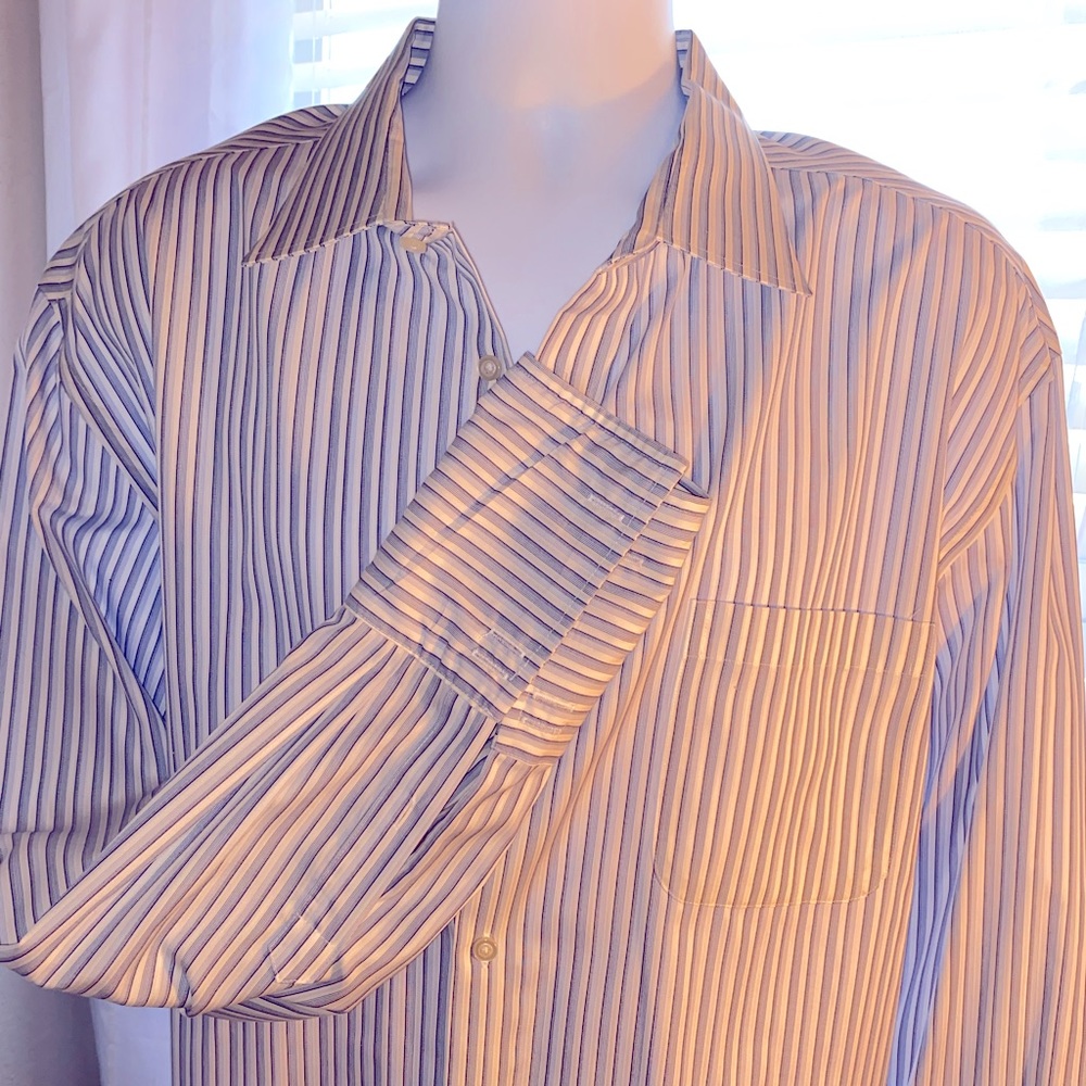 Men’s dress shirt-made for cuff links Dry cleaned